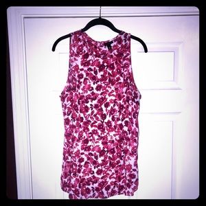 Who What Wear floral tank top XL